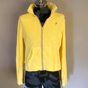 Lilly Pulitzer velour zip up jacket size XL